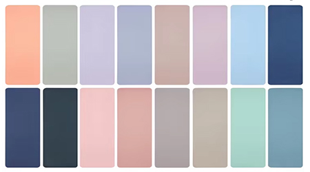 Custom Yoga Mat Colors